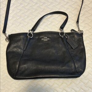 Coach Black Leather Shoulder Bag